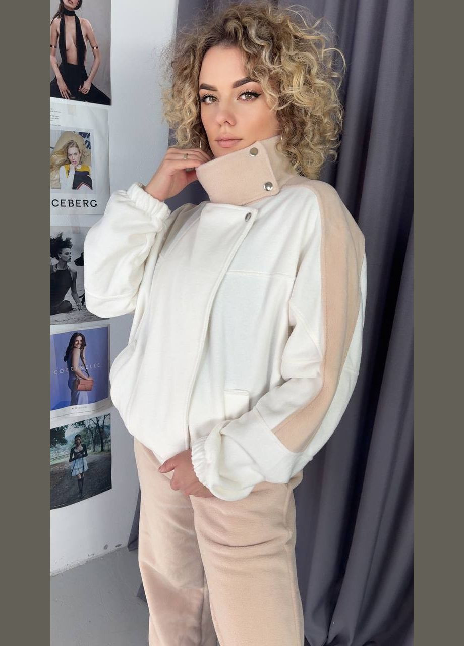 Ніжний костюм 2-ка (бомбер+джоггери) з турецького двостороннього флісу в якому буде нереально комфортно, костюм No Brand 703 (306717620)