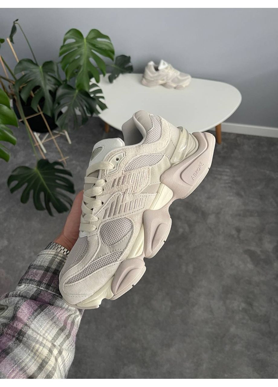 Сірі Осінні кросівки чоловічі і жіночі new balance 9060 grey beige | нью беланс 9060 сірі No Brand
