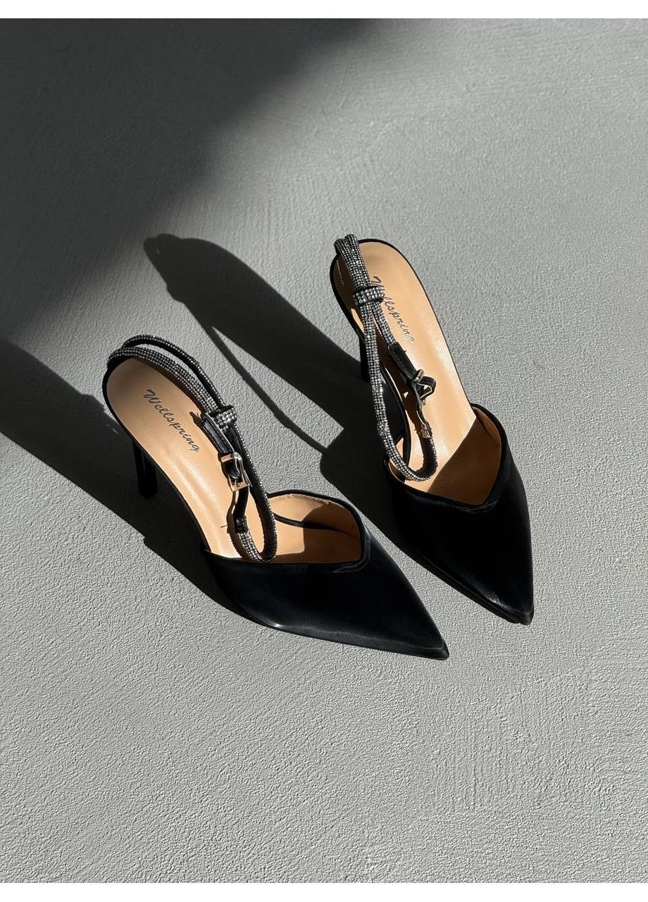 No Brand Стильные женские туфли черный з текстиль, — всесезон (353310909)