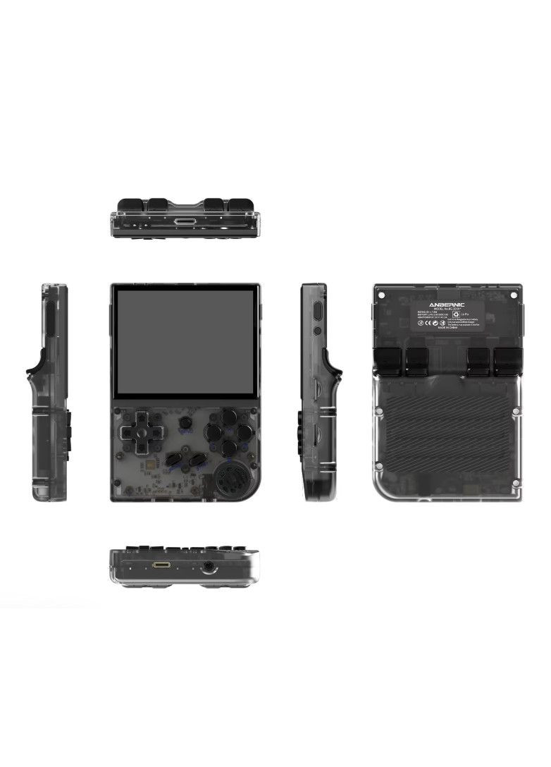 Портативна ретро-приставка з IPS RG35XX+ Plus H700 1/64GB Linux 5000ігор Black + скло Anbernic (369936411)