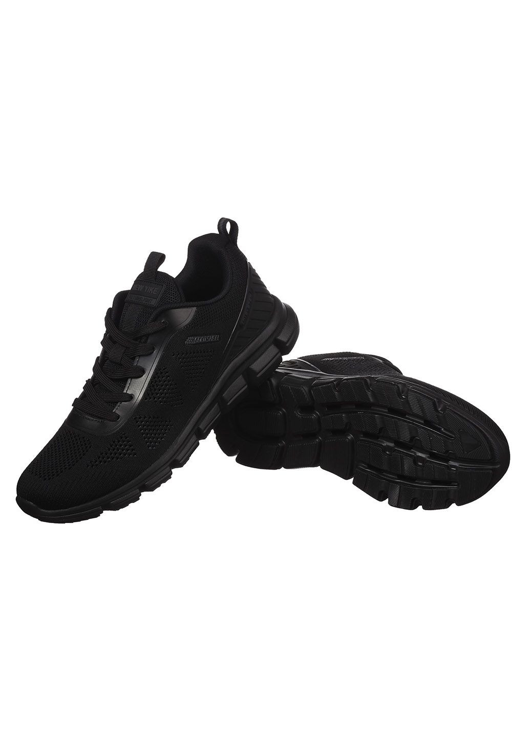 Черные демисезонные мужские кроссовки из текстиля a170-1 Yike