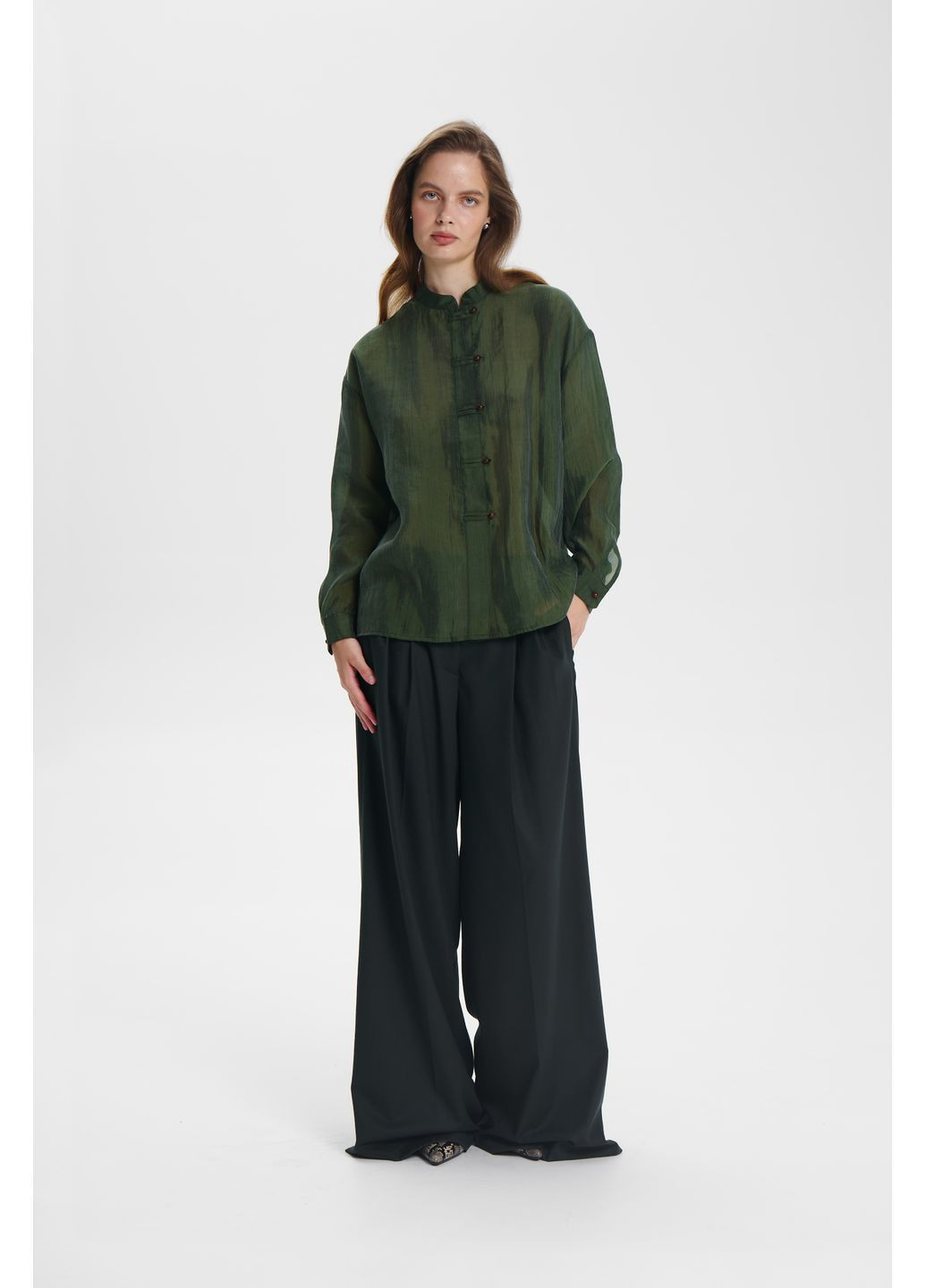 Бутылочная зеленая рубашка Cultoni