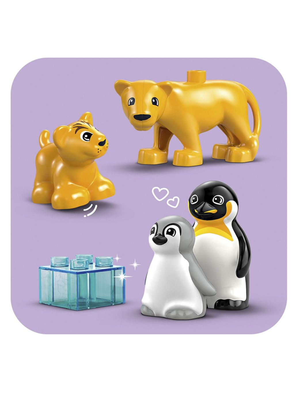 Конструктор DUPLO Сімейства диких тварин: Пінгвіни та Леви колір різнокольоровий ЦБ-00271839 Lego (317846818)