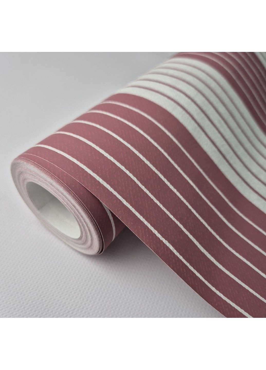 Виниловые обои 0.53 × 10.05 м Scandinavian Vintage 51611,белые с розовыми полосами для спальни,детской MARBURG (361205090)