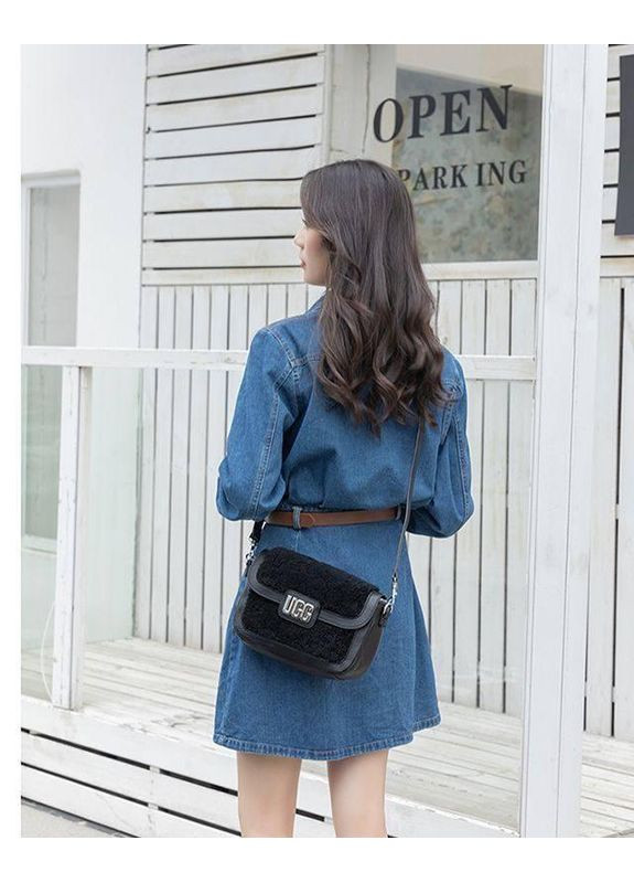 Стильна сумка УГГ чорна сумка, стильна сумочка UGG (366890472)