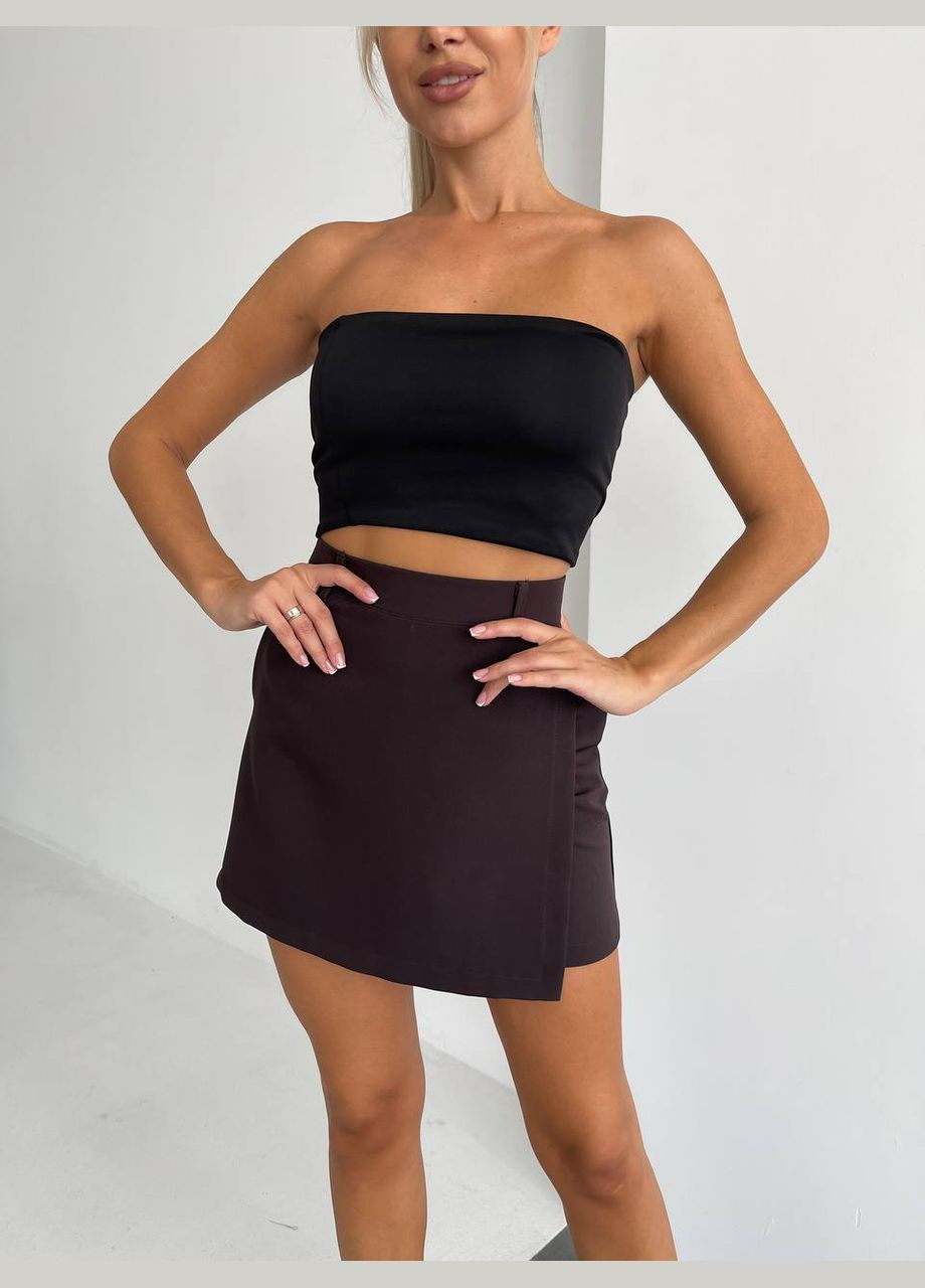 Коричневая юбка-шорты Luna