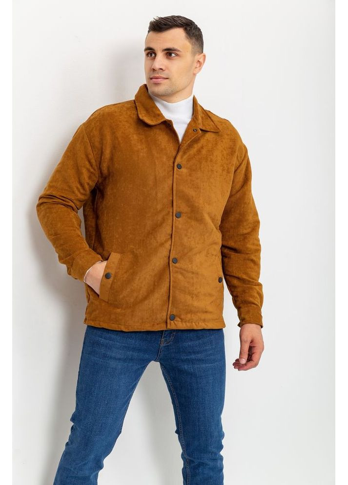 Гірчична демісезонна вітровка чоловіча на кнопках,, 131r3022 Ager