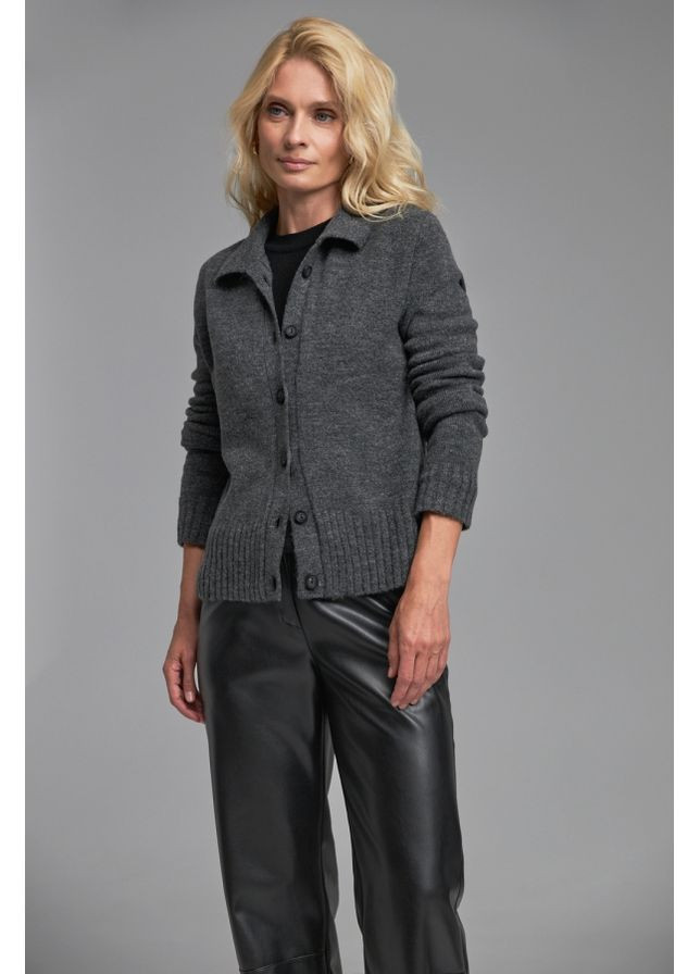 Темно-серый демисезонный кардиган Bellise