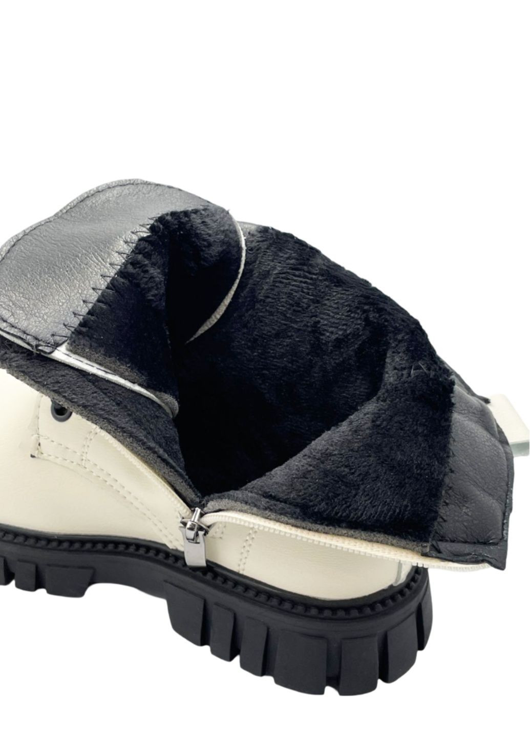 Молочные повседневные осенние демисезонные ботинки Леопард