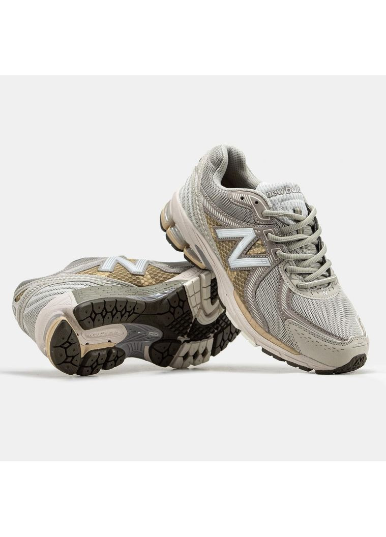 КРОССОВКИ ЖЕНСКИЕ NEW BALANCE 860V2 GREY НЬЮ БЕЛАНС 860V No Brand серые демисезоны (368870062)