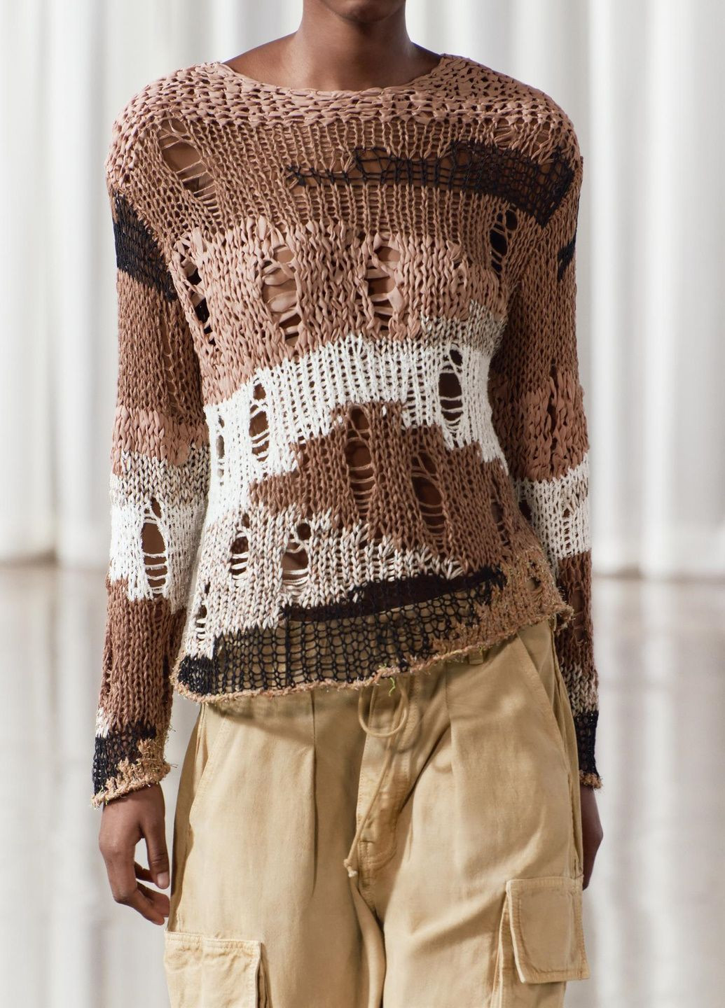 Комбінований демісезонний светр Zara
