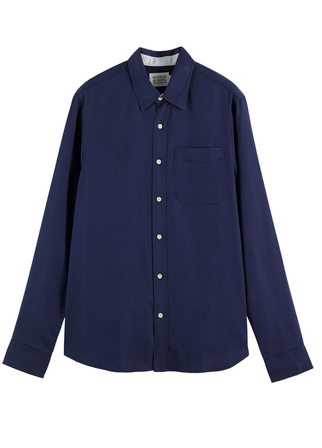 Синяя рубашка Scotch & Soda