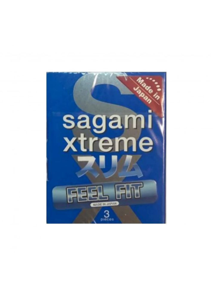 Супертонкие латексные презервативы Xtreme Feel Fit 3 шт Sagami (289868646)