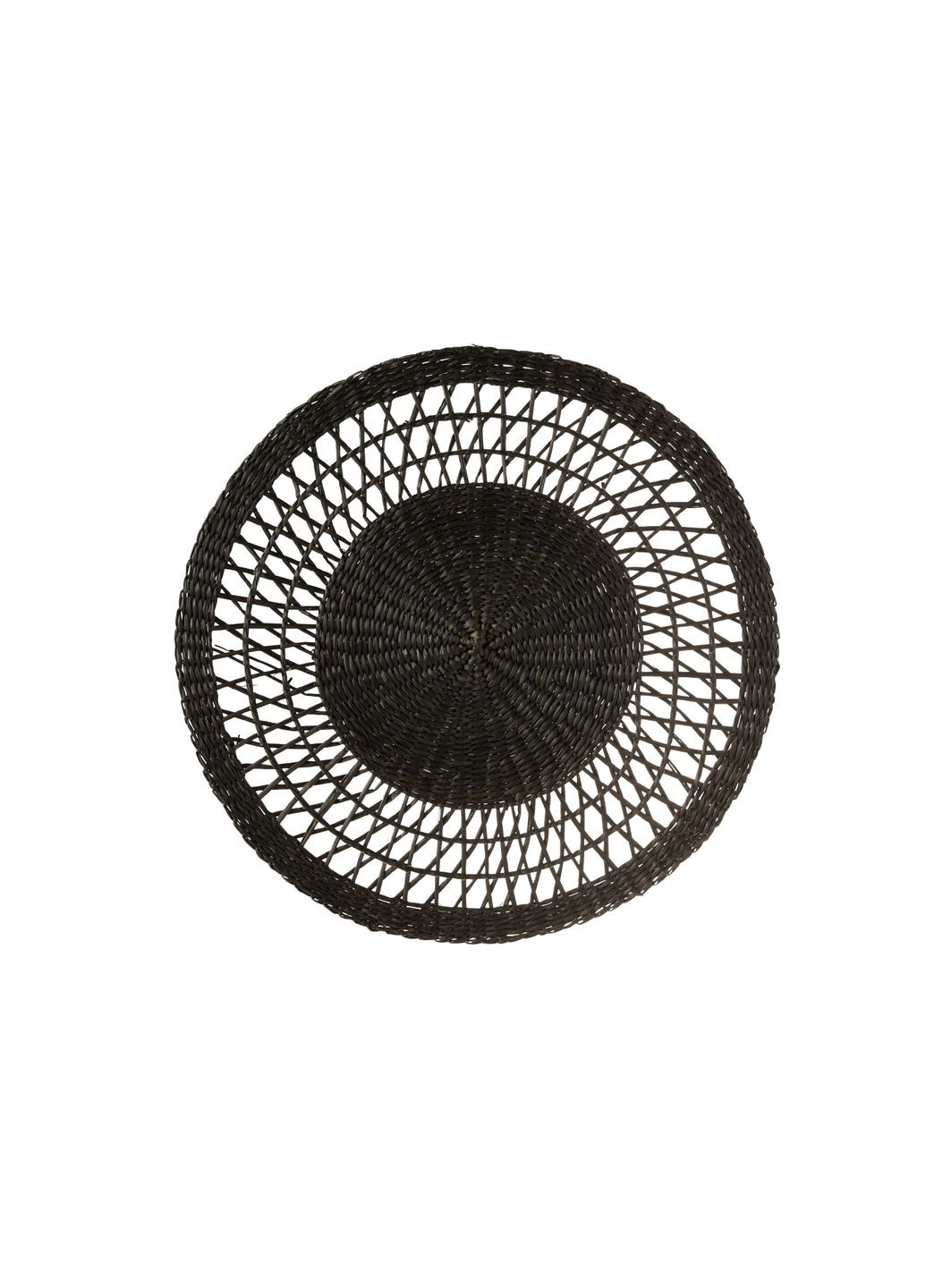 Сервировочный круглый коврик черного диаметр 40 см. Бельгия (20861) J-Line (311600032)