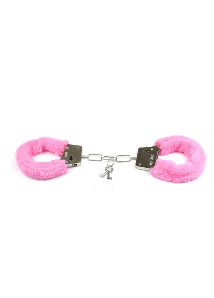 Наручники с мехом для интимных ролевых игр розовые. No Brand (341310010)