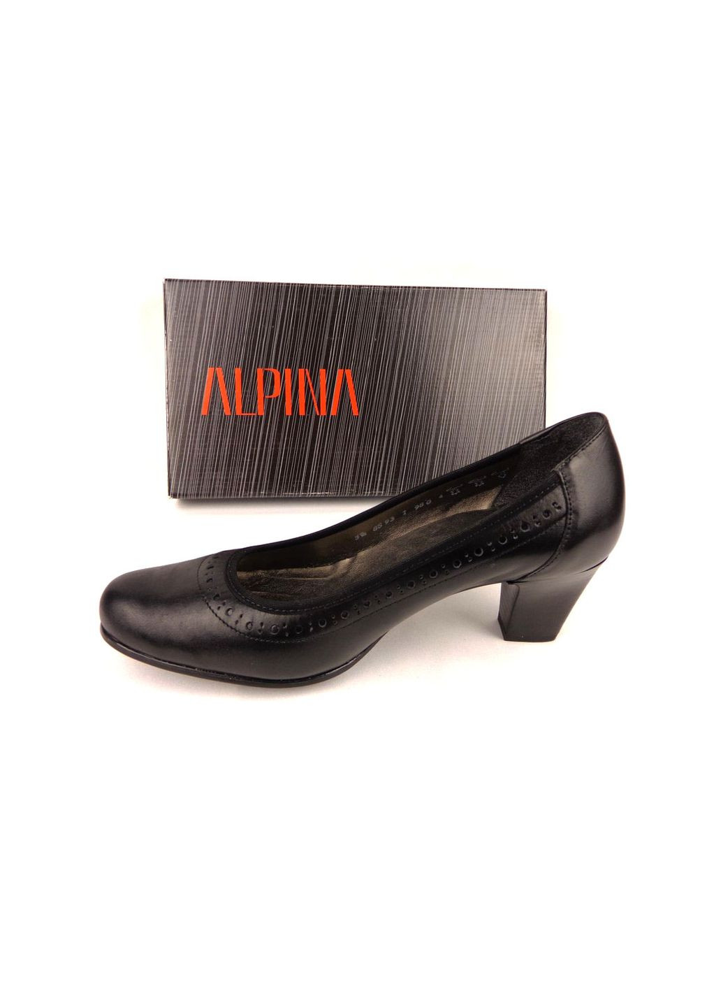 Alpina Туфлі 8S93-1 Nero - 3 38 (24.5 см) Чорні чорний з натуральна шкіра, словенія — демісезон (303356683)