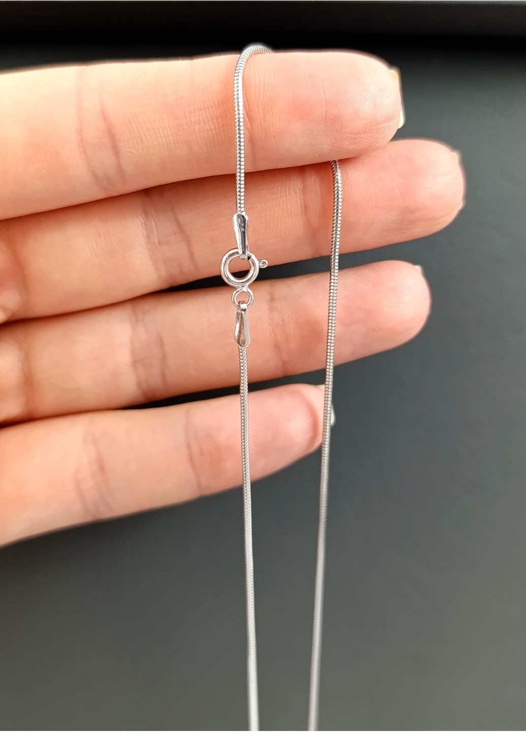 Серебряная цепочка женская "Снейк мягкая" 45 см ЦСНМ-45 Shatlen Ланцюжок (359472219)