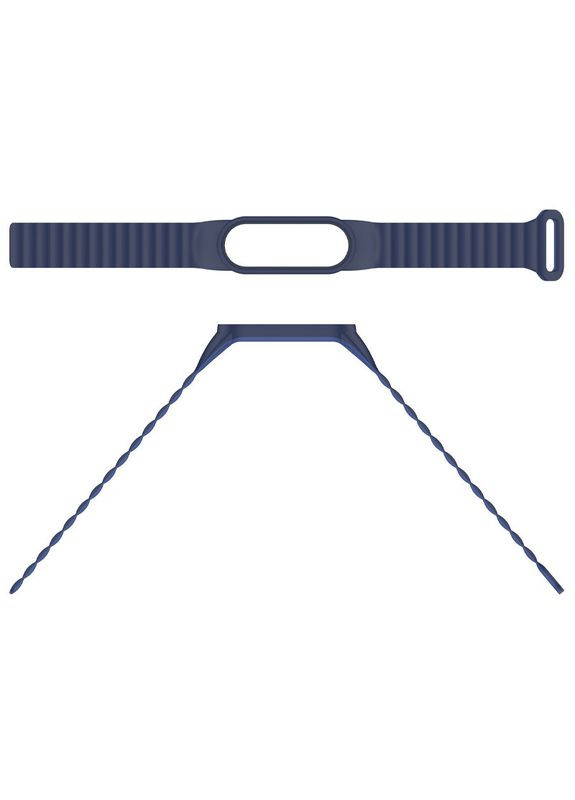 Ремешок для Xiaomi mi band 3 4 5 6 7 ремешки на сяоме, ксиоми ми бэнд / силиконовый ремень к фитнес-браслету Gray / Orange Epik (360628421)