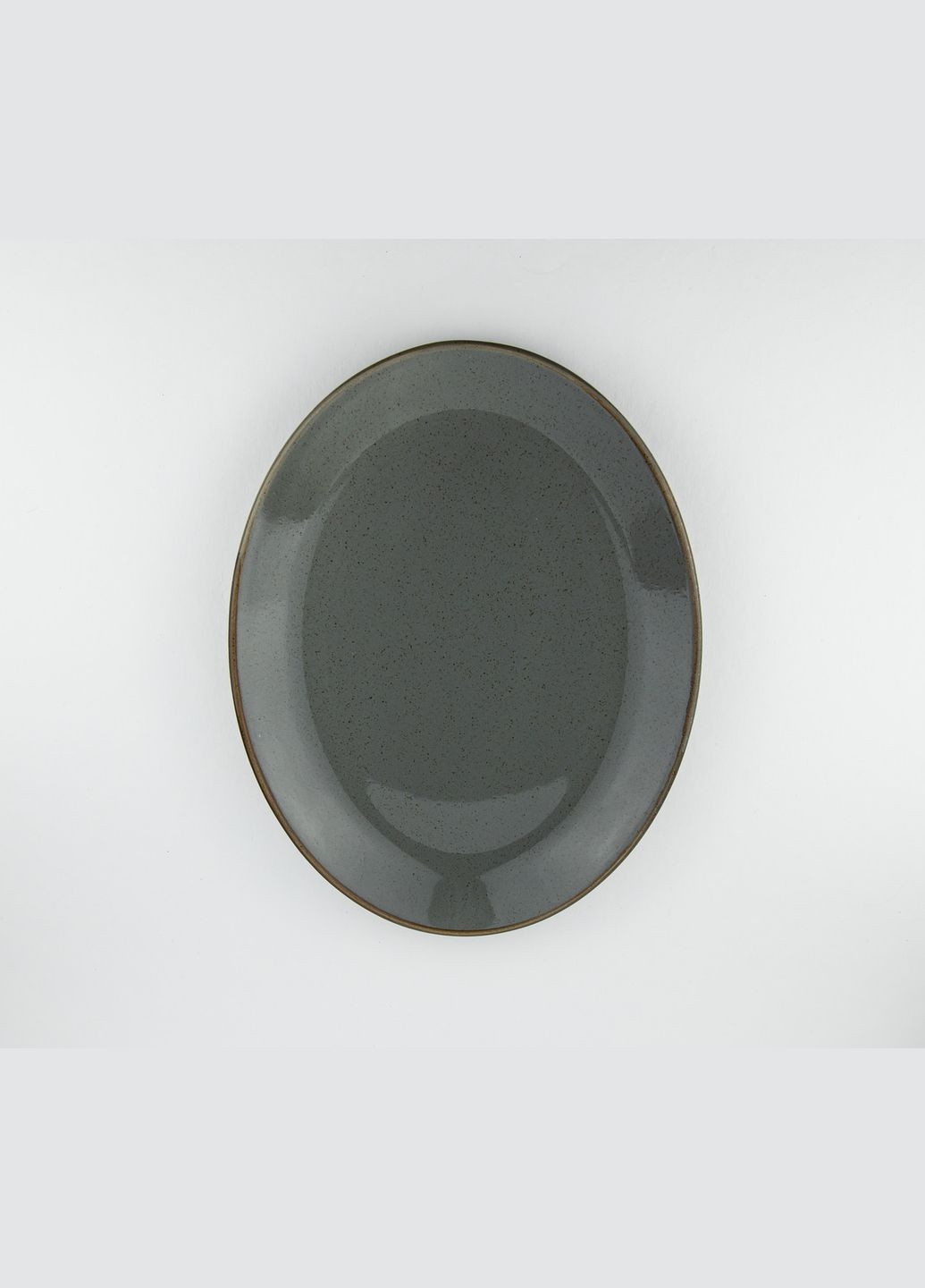 Тарелка овальной формы Seasons Dark Grey 24см 112124 Porland (277949159)