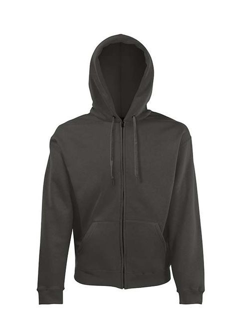 Кофта чоловіча Cl. hooded sweat jacket Світлий графіт (0620620GLL) Fruit of the Loom (315938087)
