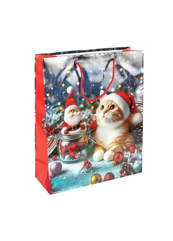 Пакет подарунковий "Новий Рік" 2577-3 розмір 18х21,5х8 см Bambi (369787075)