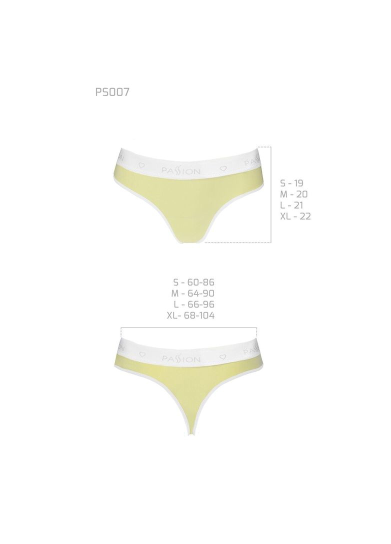 Спортивні трусики-стрінги PS007 PANTIES, yellow - CherryLove Passion (340274879)
