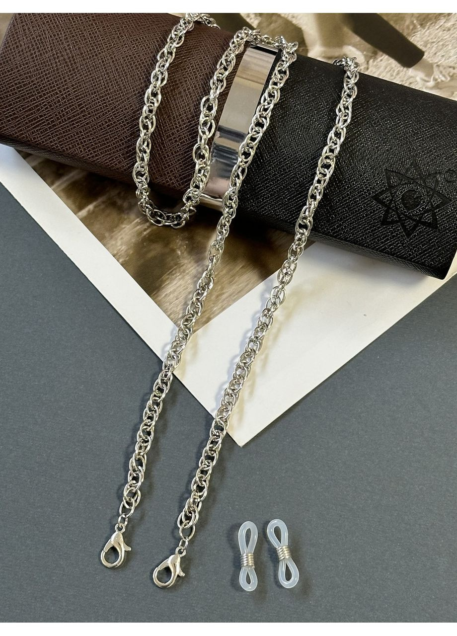 Цепочка для очков / Стильная цепочка для очков серебряная No Brand (350613298)