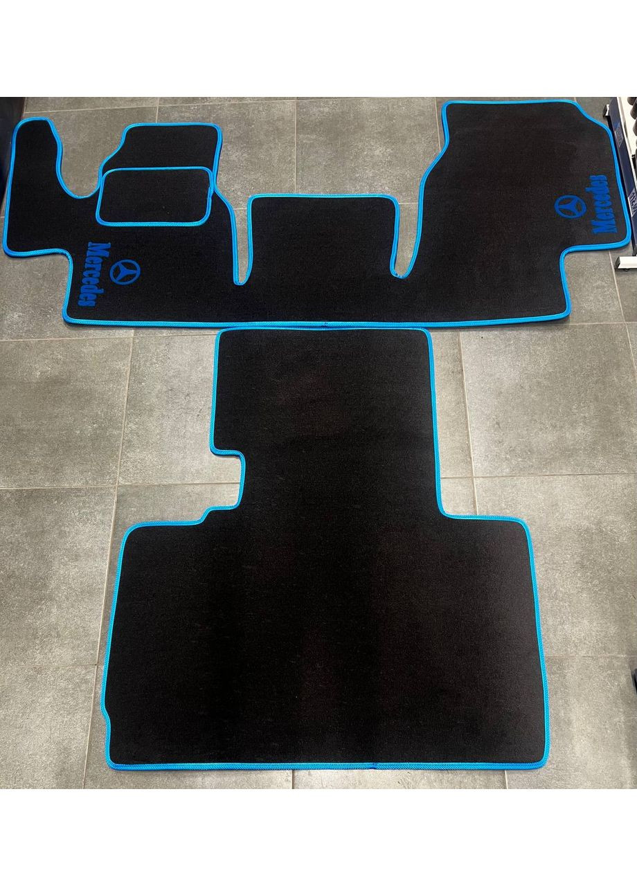 Ворсовые коврики в салон для Мерседес/ Mercedes (1995-2006) Дубль кабина Beltex Sprinter (360617139)