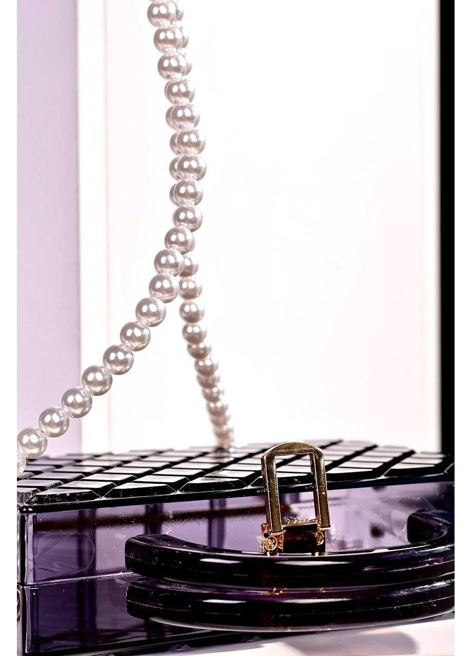 женская черная из пластика No Brand Сумка клатч (361668628)