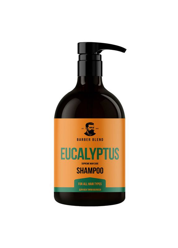 Шампунь для всех типов мужских волос Eucalyptus Shampoo, 500 мл Barber Blend (365842435)