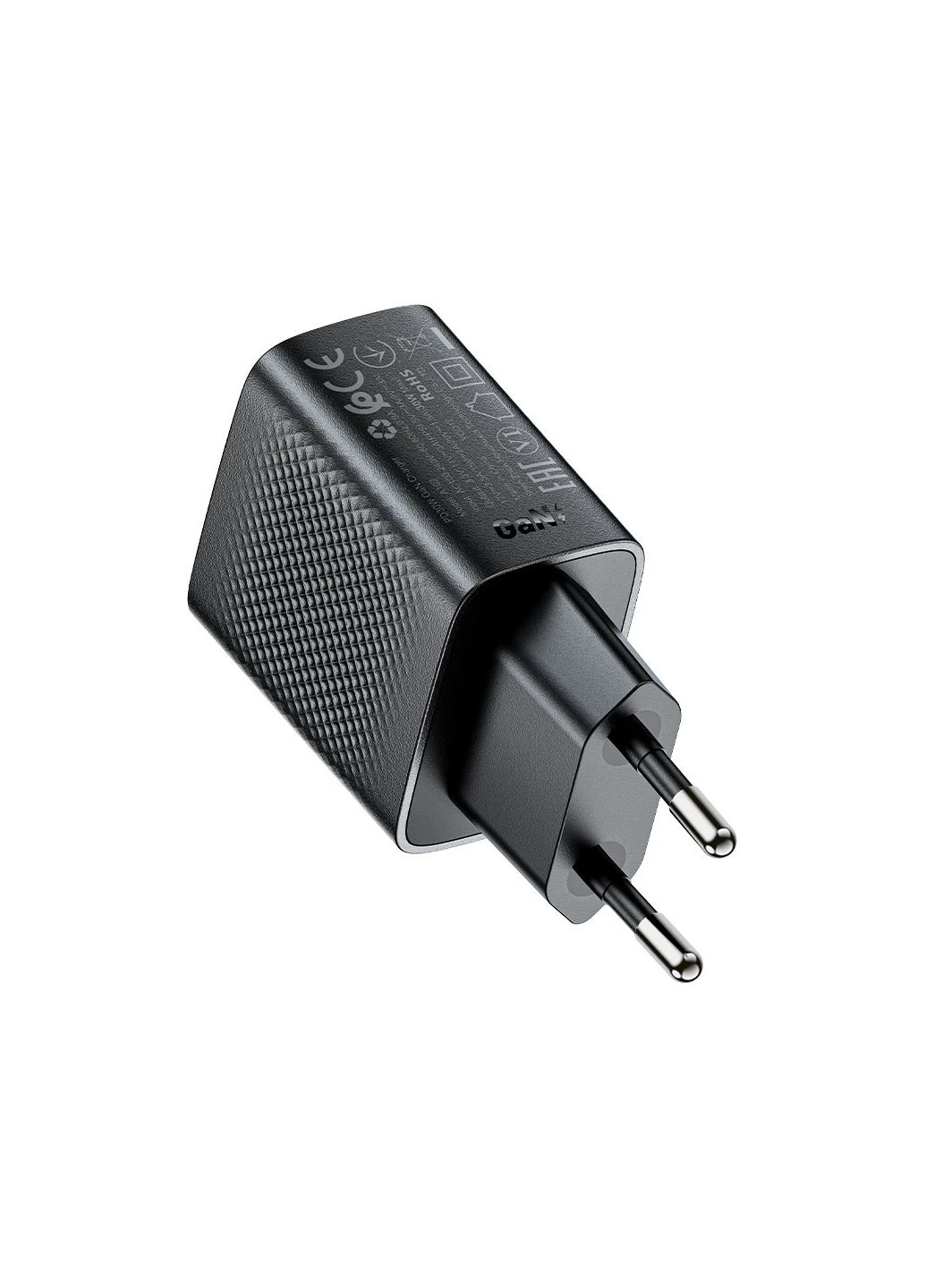 Мережевий зарядний пристрій PD30W GaN single USB-C charger (EU) Black Acefast A102 (380296358)