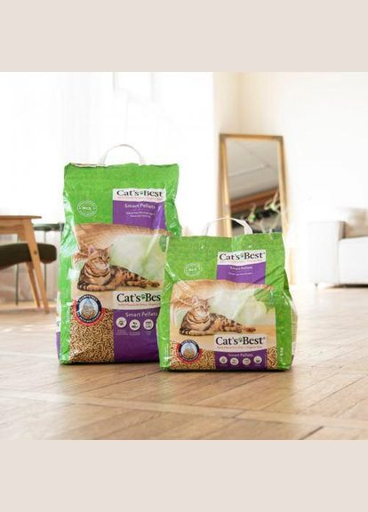 Наповнювач Cat’s Best Smart Pellets для котячого туалету, Деревний, 20л/10кг (*) No Brand (326068252)