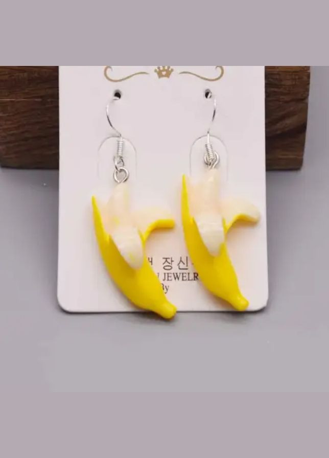 Сережки Банани, біжутерія No Brand (293511366)