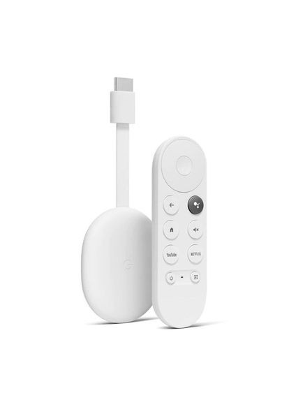 Приставка Chromecast with TV 4K white Google (277232937)