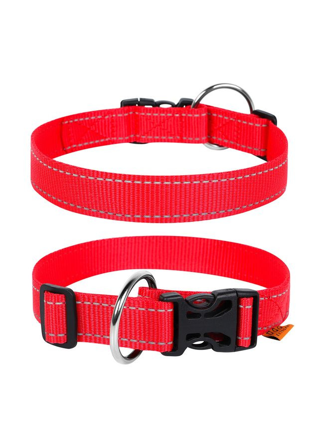 Нашийник " " з нейлону регульований (ширина 25мм, довжина 31-49 см) червоний Dog Extreme (322002880)