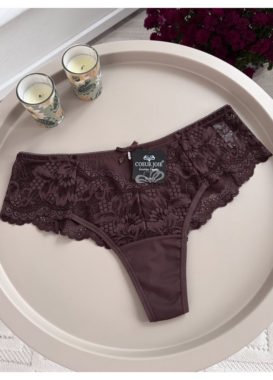 Трусики бразилійки бразильяни на високій посадці Coeur Joie (373313783)