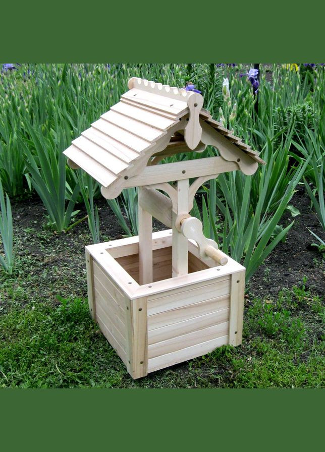 Декоративний колодязь з дерева Могаїк бланже (КОС-000901) No Brand (328960119)