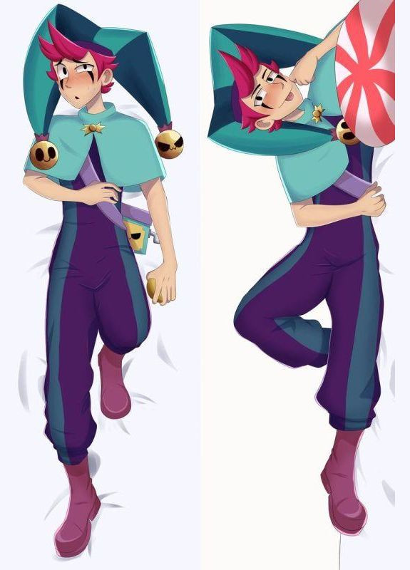 Дакимакура 150 х 50 см Честер Бравлстарс Chester Brawl Stars Бравл Старс brawl stars Подушка с наволочкой обнимашка двухсторонняя Viva (346056991)