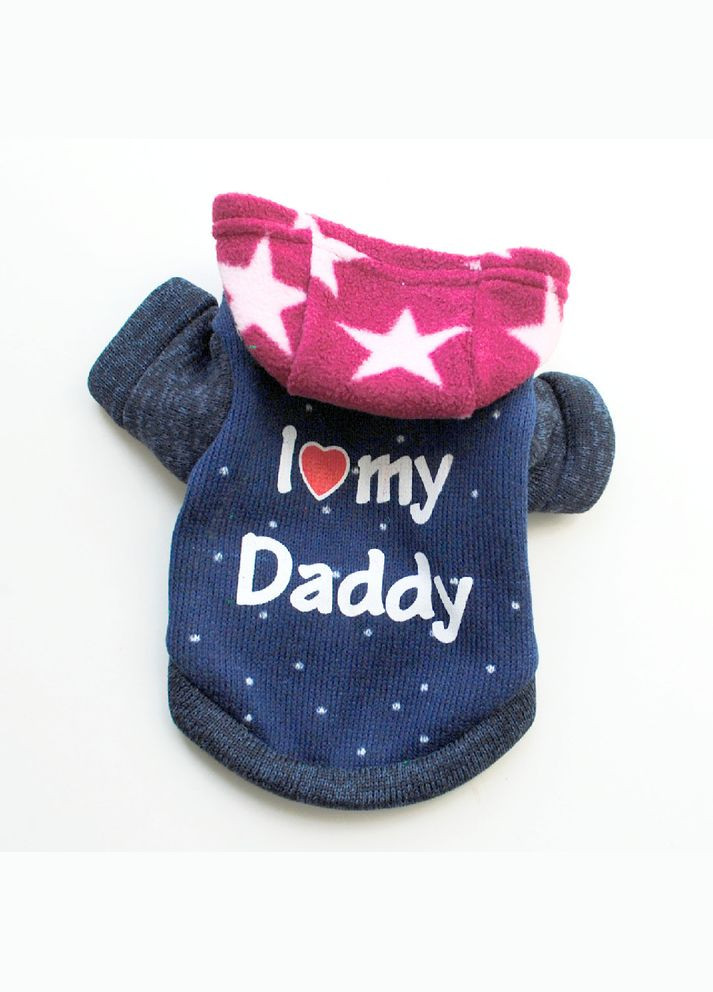 Толстовка для котів Pet Style "Я люблю татка" Синя XS No Brand - (323232527)