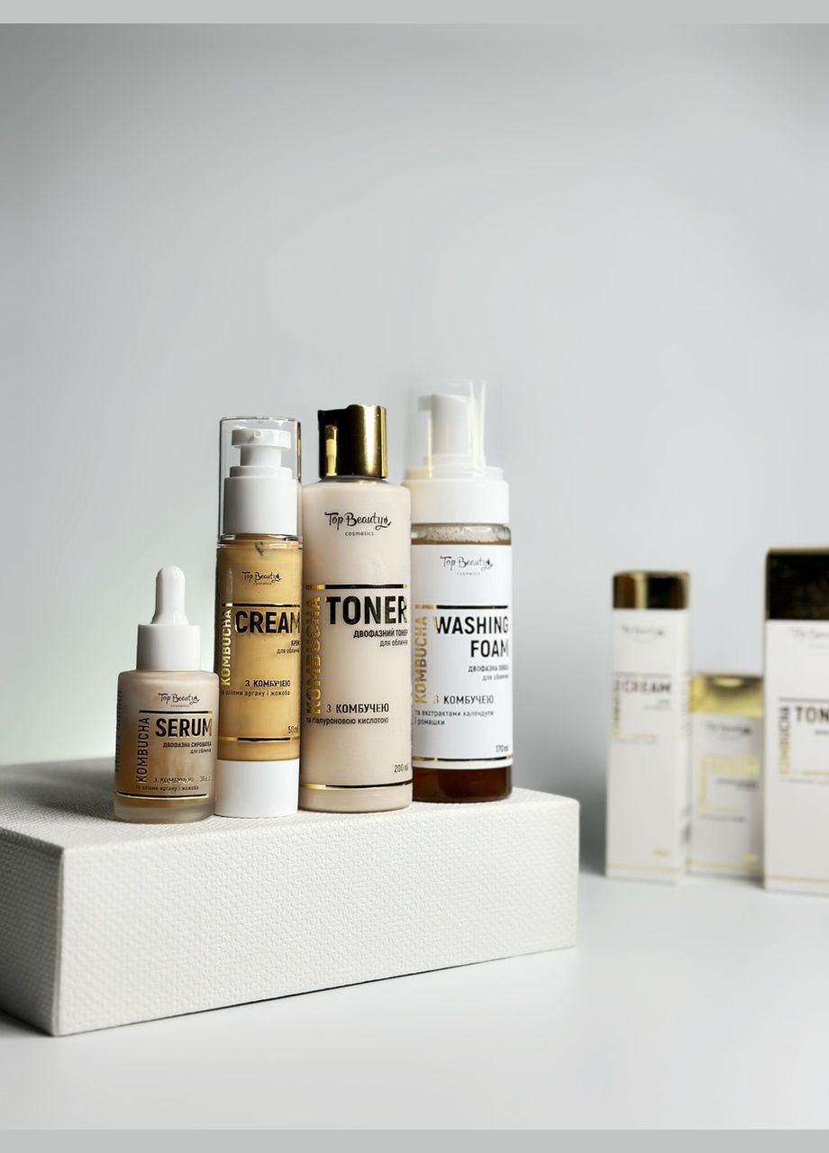 Набор для лица с комбулем в подарочной упаковке. Top Beauty (294837670)