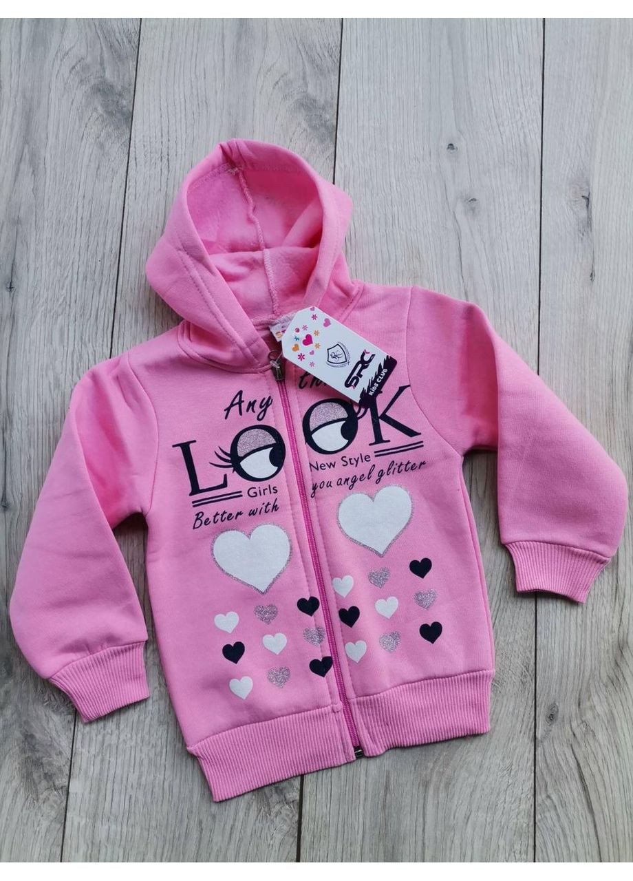 Розовая кофта (утепленная, на байке) на 3,5 года Kids (370438967)
