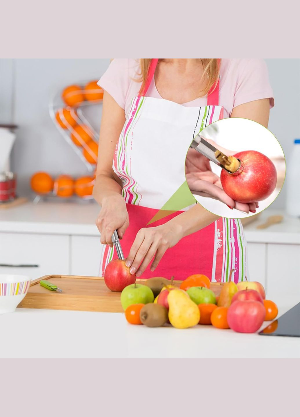 Нож для удаления сердцевин с картофеля и яблок из нержавеющей стали Kitchen Master (314459742)