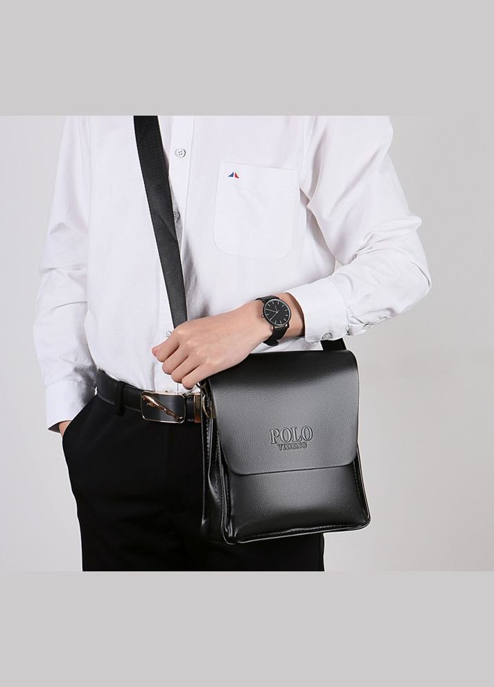 Мужская планшет Polo черный (620ДКч) No Brand сумка (347628839)