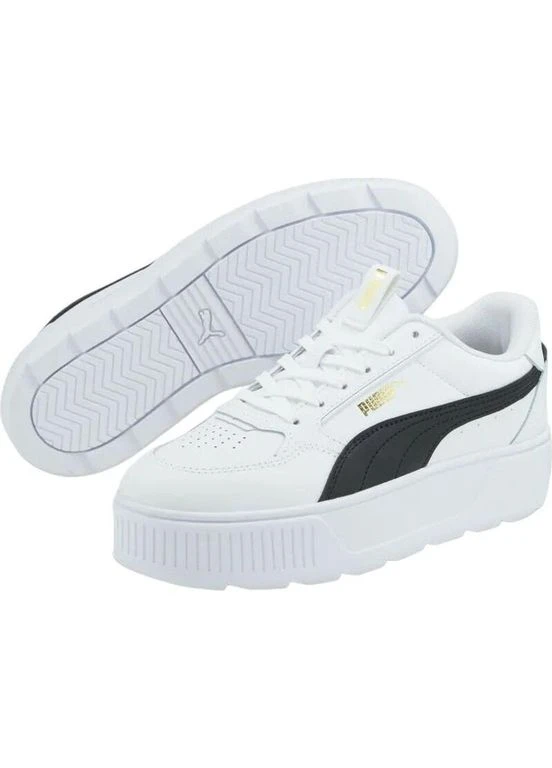 Кеды женские бело-черные 38721202 Puma KARMEN REBELLE белые (397001321)