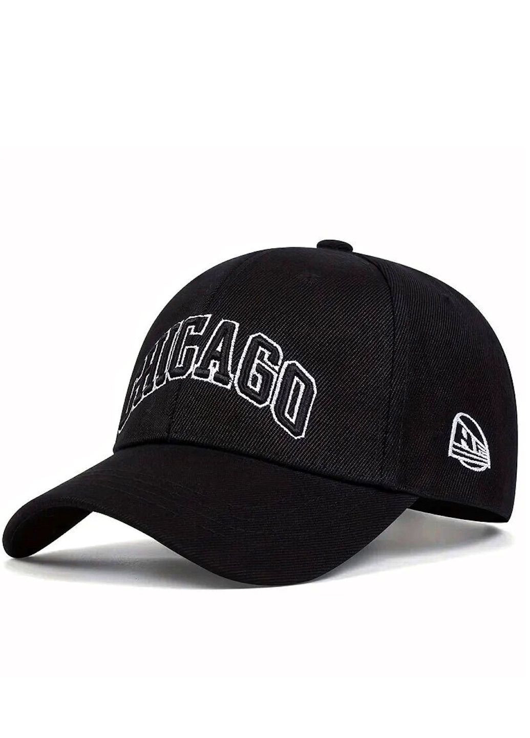 Кепка Chicago (Чикаго) з вигнутим козирком Чорний, Унісекс WUKE One size Brand бейсболка (292309379)