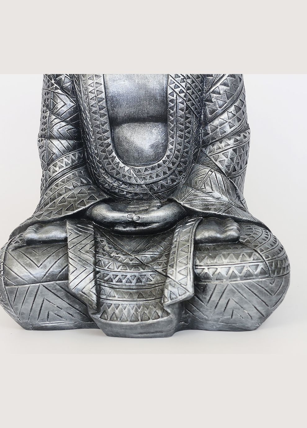 Статуэтка Будда полистоун h38 см (СП5113 серебро) Гранд Презент (283039025)
