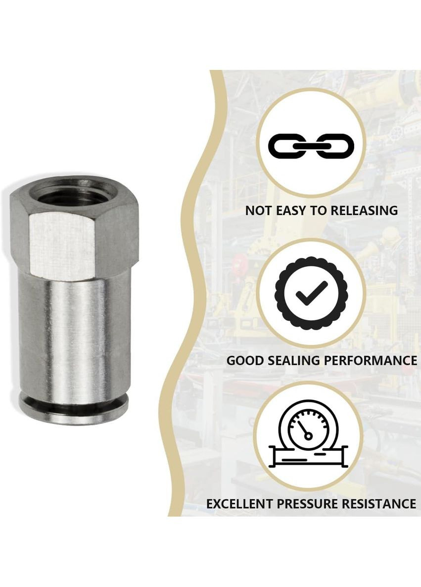 Фитинг пневматический трубка 6 мм резьба 3/8 Bwintech 5шт No Brand (354828977)