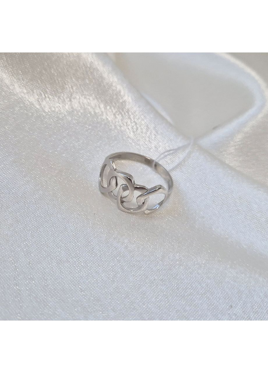 Срібна каблучка без каменів розмір срібло 925 проби Родоване 1628к 1.87г No Brand (355343930)