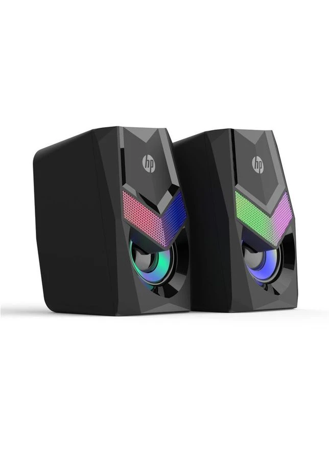 Акустическая система 2.0 DHE-6000, 3,5мм + USB, 6Вт, LED RGB HP (381169429)
