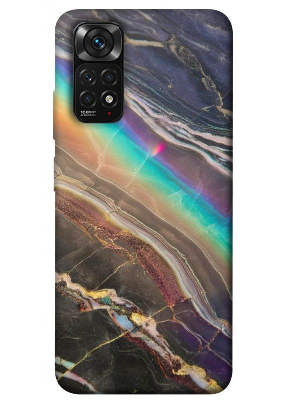 Чехол с принтом для Xiaomi Redmi Note 11, 11S для Сяоми, ксиоми редми ноте 11, ноте 11с Радужный мрамор No Brand (338599865)